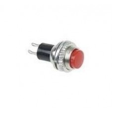 Выключатель-кнопка металл 220В 2А (2с) (ON)-OFF d10.2 красный Mini (RWD-213) Rexant 36-3331