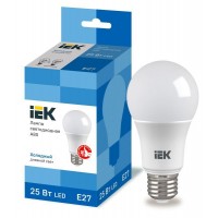 Светодиодная лампа  IEK LLE-A80-25-230-65-E27 /шар 25Вт 230В 6500К E27/