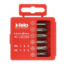 Набор бит PZ1-3 и PH1-3 50мм в упаковке (упаковка 6 шт) Felo 03291516
