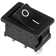 Выключатель клавишный 250В 6А (3с) ON-ON черный Mini (RWB-202; SC-768) Rexant 36-2130