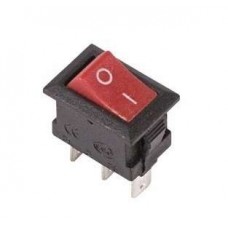 Выключатель клавишный 250В 3А (3с) ON-ON красный Micro (RWB-102) Rexant 36-2031