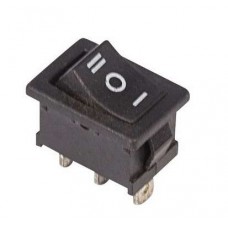 Выключатель клавишный 250В 6А (3с) ON-OFF-ON черный с нейтралью Mini (RWB-205 SC-768) Rexant 36-2145