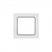 Рамка 1-м Стокгольм белый с линией цвета черный PROxima EKF EXM-G-304-10