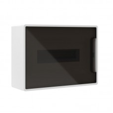 Щиток настенный 12мод. FRAME с тонированной дверцей с 2 шин PEN на 8+6 отверст. бел. DKC F12W1WD