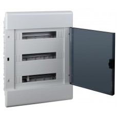 Щиток Тусо скрытая проводка на 54 модуля с дверцей 645х464х116мм (серый с прозр. дверцей) Ruvinil 68154СП