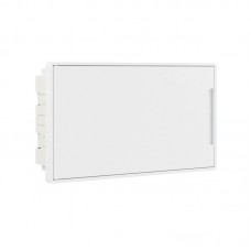 Щиток встраиваемый FRAME 18мод. с бел. дверцей с 2 шинами PEN на 8 и 10 отверст. бел. DKC F18B1WW