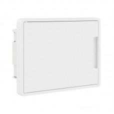 Щиток встраиваемый FRAME 8мод. с бел. дверцей с 2 шинами PEN на 6 и 8 отверст. бел. DKC F08B1WW