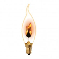 Лампа декоративная IL-N-CW35-3/RED-FLAME/E14/CL с типом свечения 