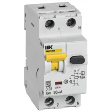 Выключатель автоматический дифференциального тока C 25А 30мА АВДТ32EM IEK MVD14-1-025-C-030