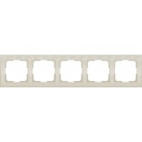 Рамка на 5 постов (слоновая кость) WL05-Frame-05-ivory