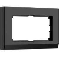 Рамка для двойной розетки (черный) WL04-Frame-01-DBL-black