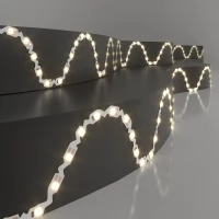 Светодиодная лента  гибкая 12V 6W 60Led 2835 IP20 теплый белый, 5м