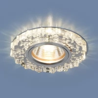 Встраиваемый точечный светильник с LED подсветкой 2202 MR16 CL прозрачный