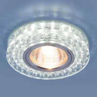 Точечный светодиодный светильник 8381 MR16 CL/SL прозрачный/серебро