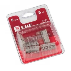 Клемма СМК 2273-245 (с пастой) 5 отверстий 0.5-2.5кв.мм (5шт) PROxima EKF plc-smk-2273-245b