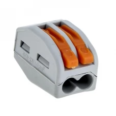 Клемма СМК-412 с рычагом 2 отверстия 0.08-2.5кв.мм (100шт.) PROxima EKF plc-smk-412