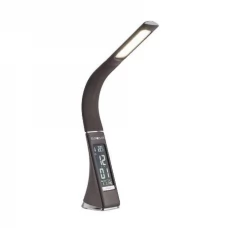 Настольный светильник с часами Uniel 5W TLD-542 Brown/300лм/5000К/5Вт коричневый UL-00001817