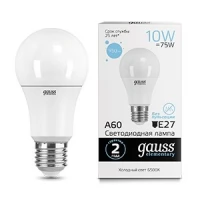 Лампа Gauss LED Elementary 23230 A60 10W E27 6500К