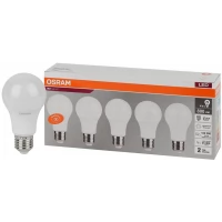Лампа светодиодная LED Value LVCLA75 10SW/840 230В E27 2х5 RU (упаковка 5 шт) OSRAM 4058075577749