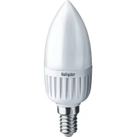 Лампа светодиодная 94 482 NLL-P-C37-5-230-4K-E14-FR 5Вт свеча 4000К белый E14 370лм 220-240В Navigator 94482