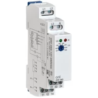 Реле фаз ORF-08D 3ф 2 контакта 127-265В AC с контролем нейтрали ONI ORF-08D-127-265VAC