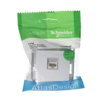 Механизм розетки компьютерной AtlasDesign RJ45 алюминий SchE ATN000383