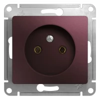 Механизм розетки 1-м СП Glossa 16А IP20 250В без заземления баклажан. SchE GSL001141