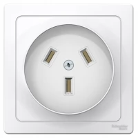 Розетка 1-м СП Blanca 32А IP20 250В 2P+N белый SchE BLNSR003231