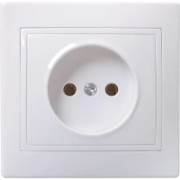 Розетка 1-м СП Кварта 10А IP20 без заземления белый IEK ERK13-K01-10-DM