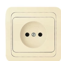 Розетка 1-м СП Mimoza 16А IP20 без заземления кремовый Makel 25022