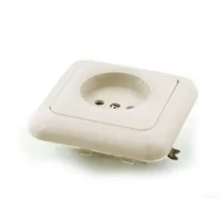 Розетка 1-м СП РС10-005 10А IP20 белый ЦЕРКОВЬ РС10-005