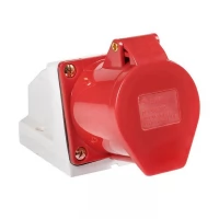 Розетка наружной установки 32А 380В 3P+РЕ IP44 (124) EKF ps-124-32-380