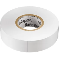Изолента ПВХ 19мм (рул.20м) белый NIT-A19-20/WH Navigator 71109