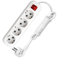 Удлинитель 4х2м с заземлением 16А IP20 S-304 с выкл. ПВС 3х1 UNIVersal 9634419