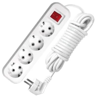Удлинитель 4х3м с заземлением 13А IP20 S-304 с выкл. ПВС 3х1 UNIVersal 9631990