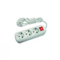 Удлинитель 3х2м с заземлением с выкл.16А IP20 Makel MGP212