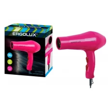 Фен ELX-HD06-C14 ПРОМО 1200Вт 220-240В розовый Ergolux 13983