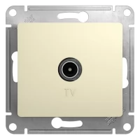 Механизм розетки TV 1-м СП Glossa 1DB бежевый SchE GSL000291