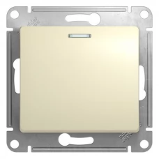 Механизм выключателя 1-клавишный Schneider Electric Glossa с подсветкой бежевый SchE GSL000213