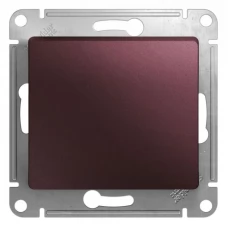 Механизм выключателя 1-клавишный Schneider Electric Glossa 10А IP20 баклажан. SchE GSL001111