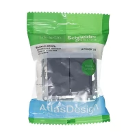 Механизм выключателя 2-клавишный Schneider Electric AtlasDesign 10А IP20 грифель SchE ATN000751