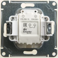 Механизм выключателя 1-клавишный Schneider Electric Glossa с подсветкой перламутр SchE GSL000613