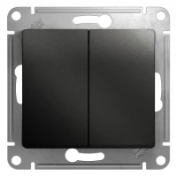 Механизм выключателя 2-клавишный Schneider Electric Glossa антрацит SchE GSL000751