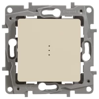 Механизм переключателя 1-клавишный Legrand Etika Plus с подсветкой слоновая кость Leg 672315