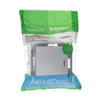 Механизм выключателя 1-клавишный Schneider Electric AtlasDesign с подсветкой алюминий SchE ATN000313