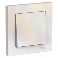 Выключатель 1-кл. СП AtlasDesign 10А IP20 (сх. 1) 10AX в сборе жемчуж. SchE ATN000412