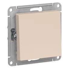 Механизм выключателя 1-клавишный Schneider Electric AtlasDesign с самовозвратом бежевый SchE ATN000215