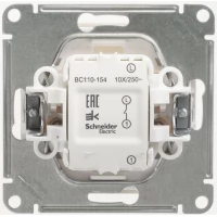 Механизм выключателя 1-клавишный Schneider Electric W59 10А IP20 слоновая кость SchE VS110-154-2-86