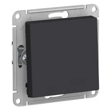 Механизм выключателя 1-клавишный Schneider Electric AtlasDesign с самовозвратом карбон SchE ATN001015