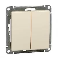 Механизм выключателя Schneider Electric W59 двухклавишный слоновая кость SchE VS510-252-2-86